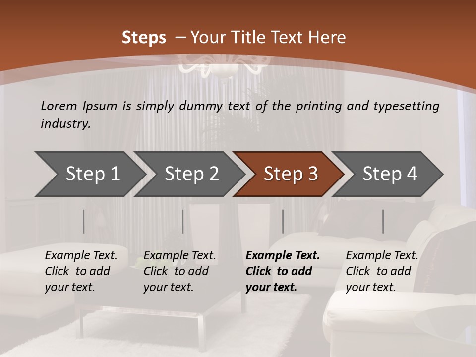 Relaxation Beautiful Lamp PowerPoint Template