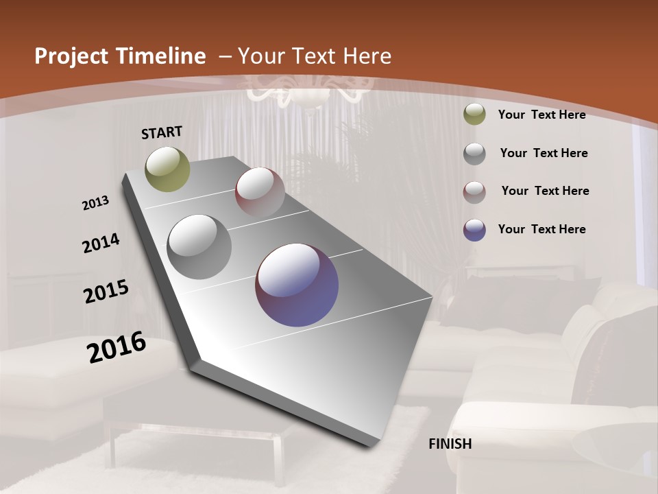 Relaxation Beautiful Lamp PowerPoint Template