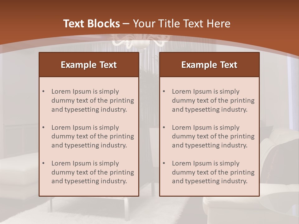 Relaxation Beautiful Lamp PowerPoint Template