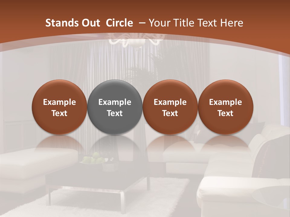 Relaxation Beautiful Lamp PowerPoint Template