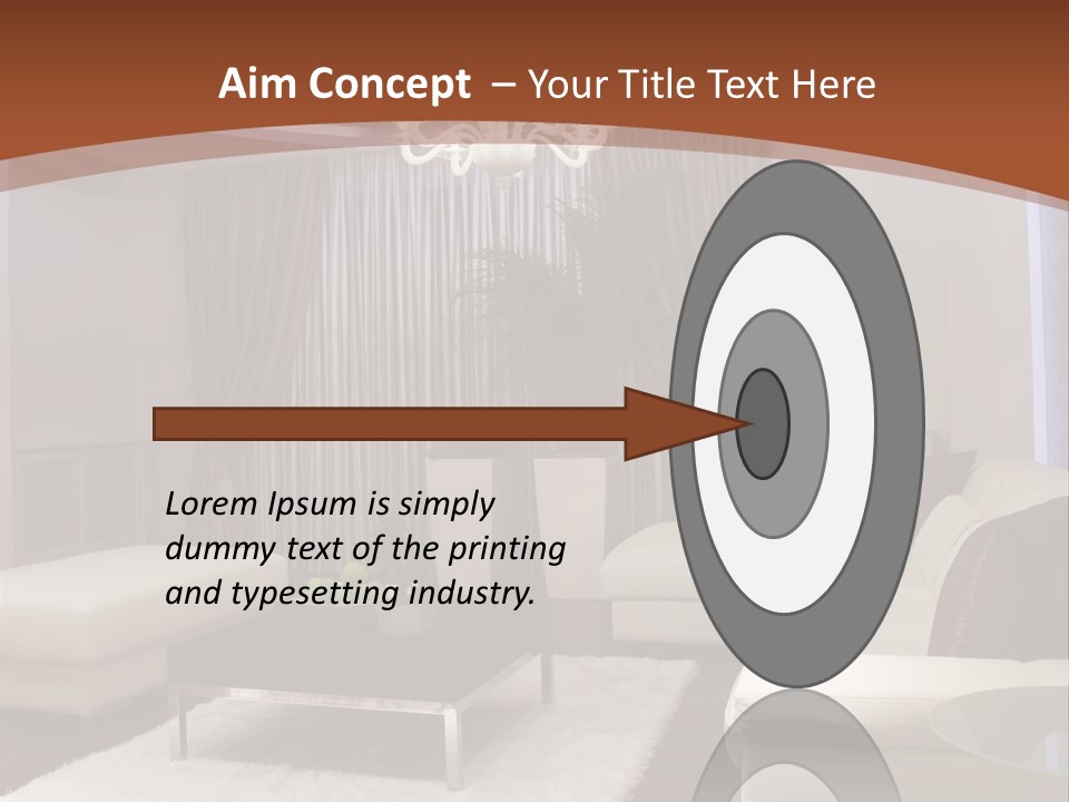 Relaxation Beautiful Lamp PowerPoint Template