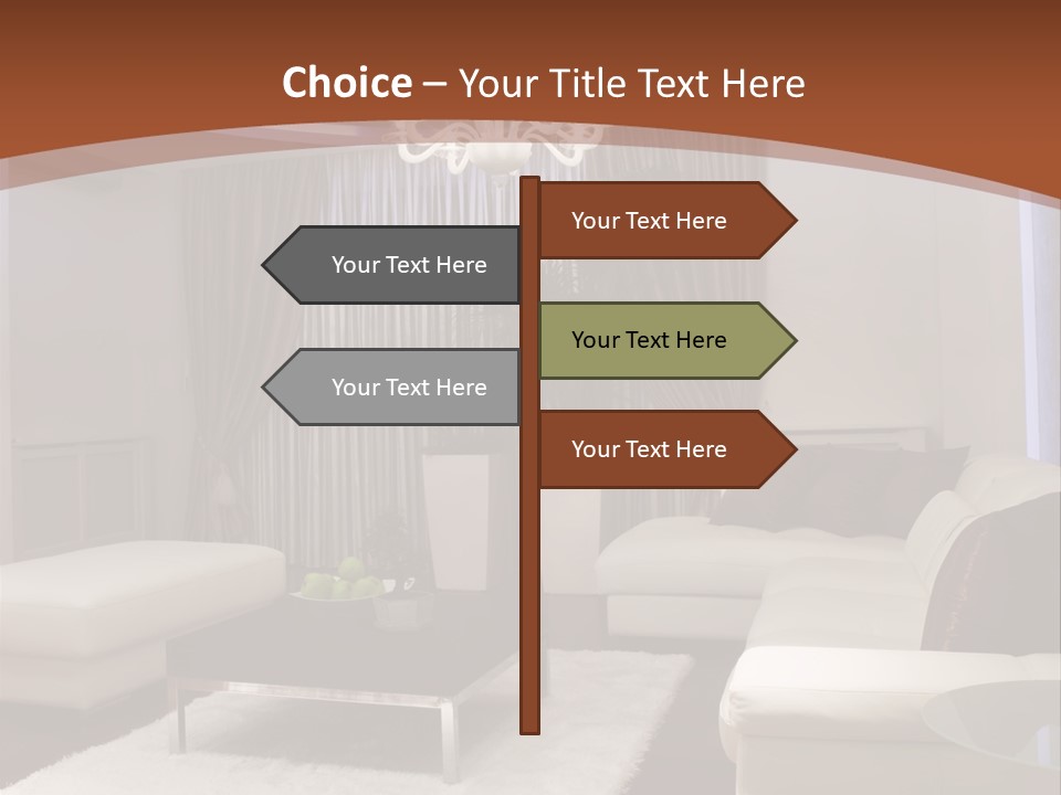 Relaxation Beautiful Lamp PowerPoint Template