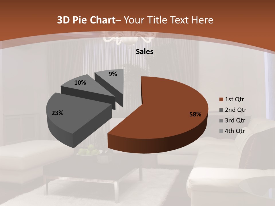 Relaxation Beautiful Lamp PowerPoint Template