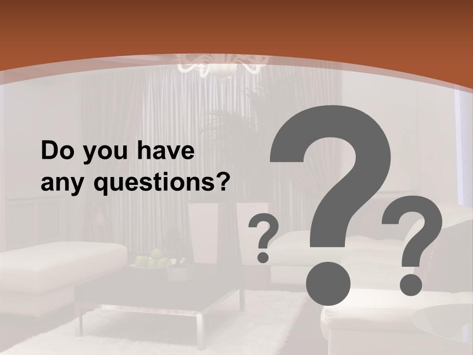 Relaxation Beautiful Lamp PowerPoint Template