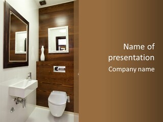 Wash Sink Bathroom PowerPoint Template