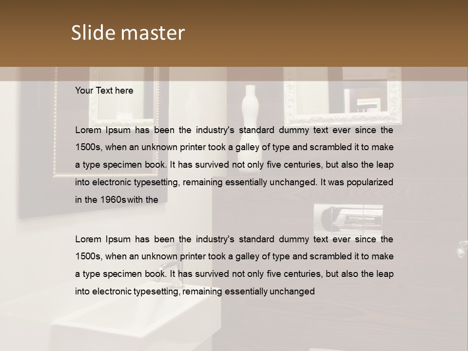 Wash Sink Bathroom PowerPoint Template