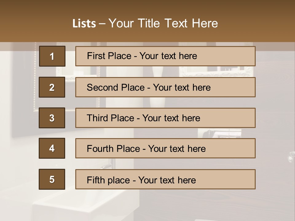 Wash Sink Bathroom PowerPoint Template