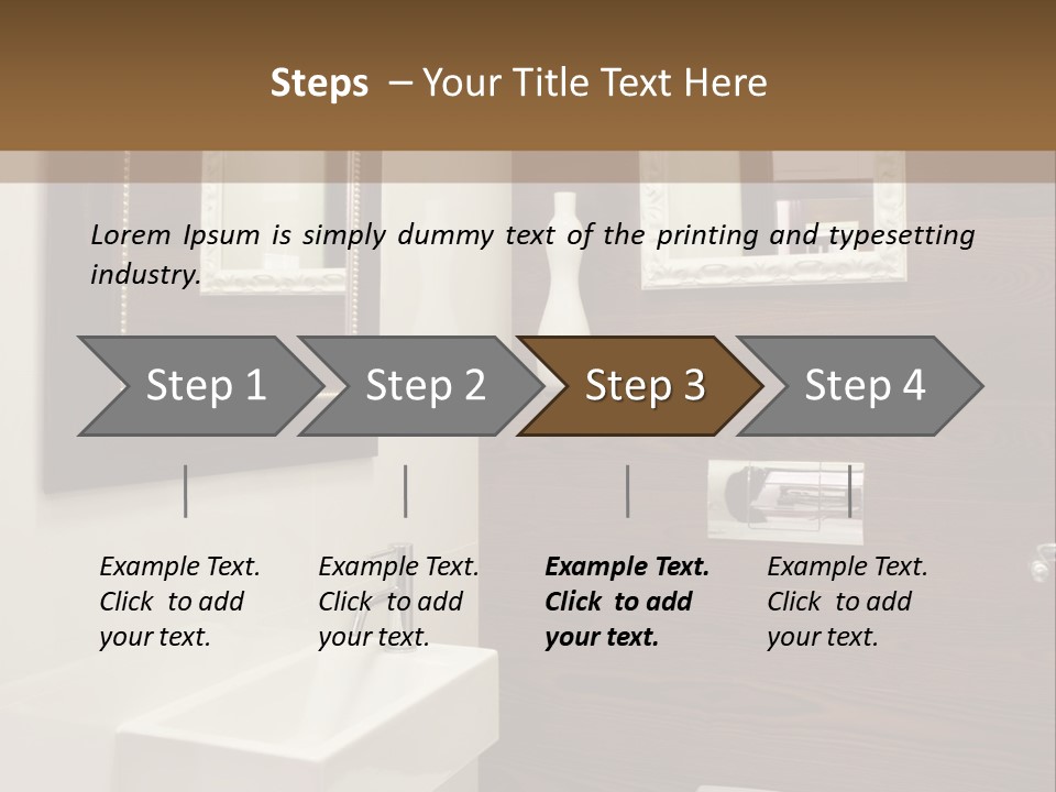 Wash Sink Bathroom PowerPoint Template