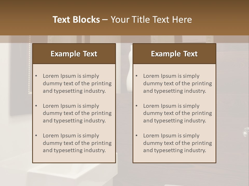 Wash Sink Bathroom PowerPoint Template