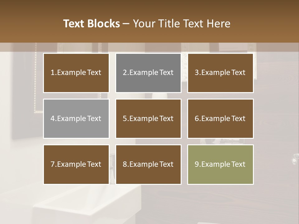 Wash Sink Bathroom PowerPoint Template