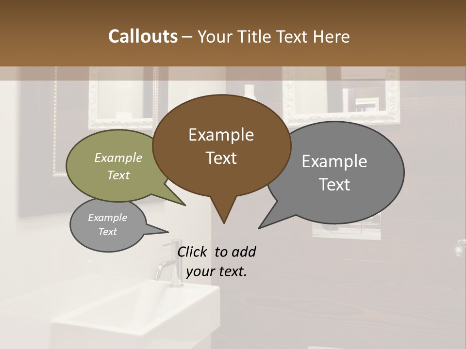 Wash Sink Bathroom PowerPoint Template