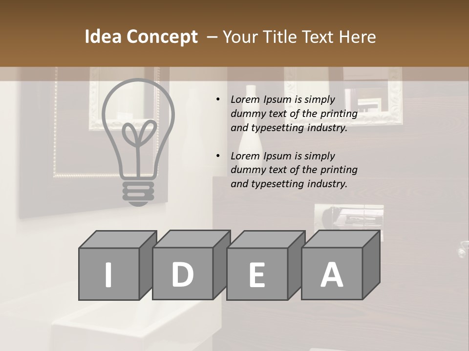 Wash Sink Bathroom PowerPoint Template