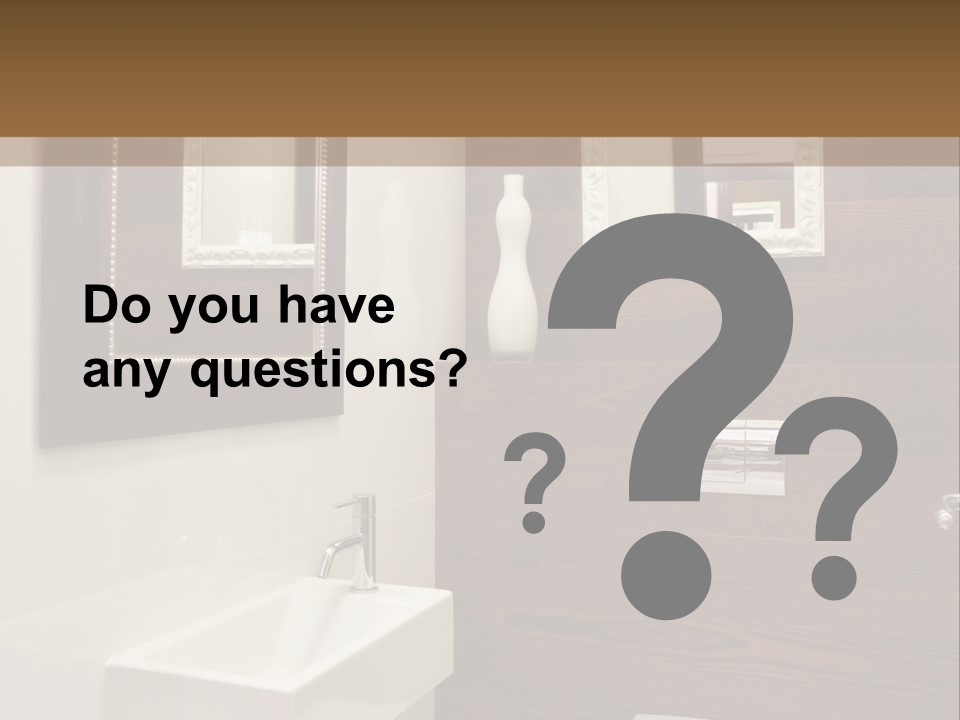 Wash Sink Bathroom PowerPoint Template
