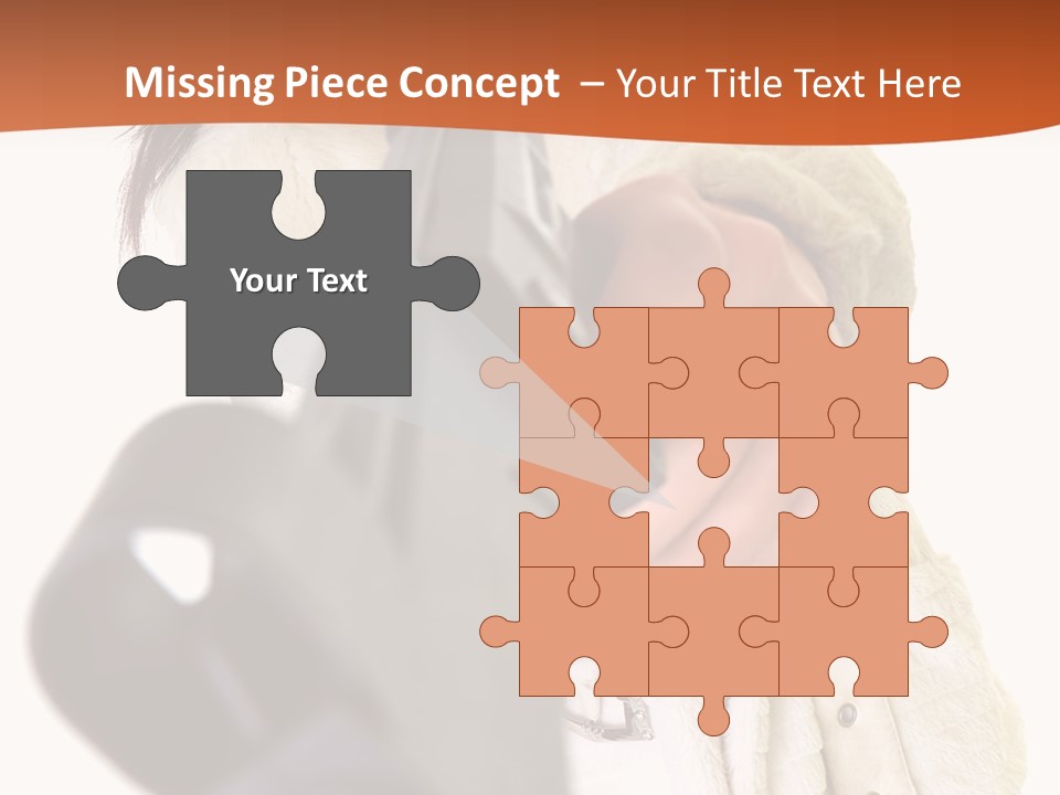 Pose Pistol Black PowerPoint Template