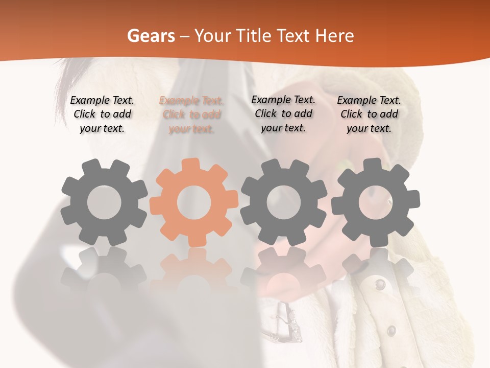 Pose Pistol Black PowerPoint Template