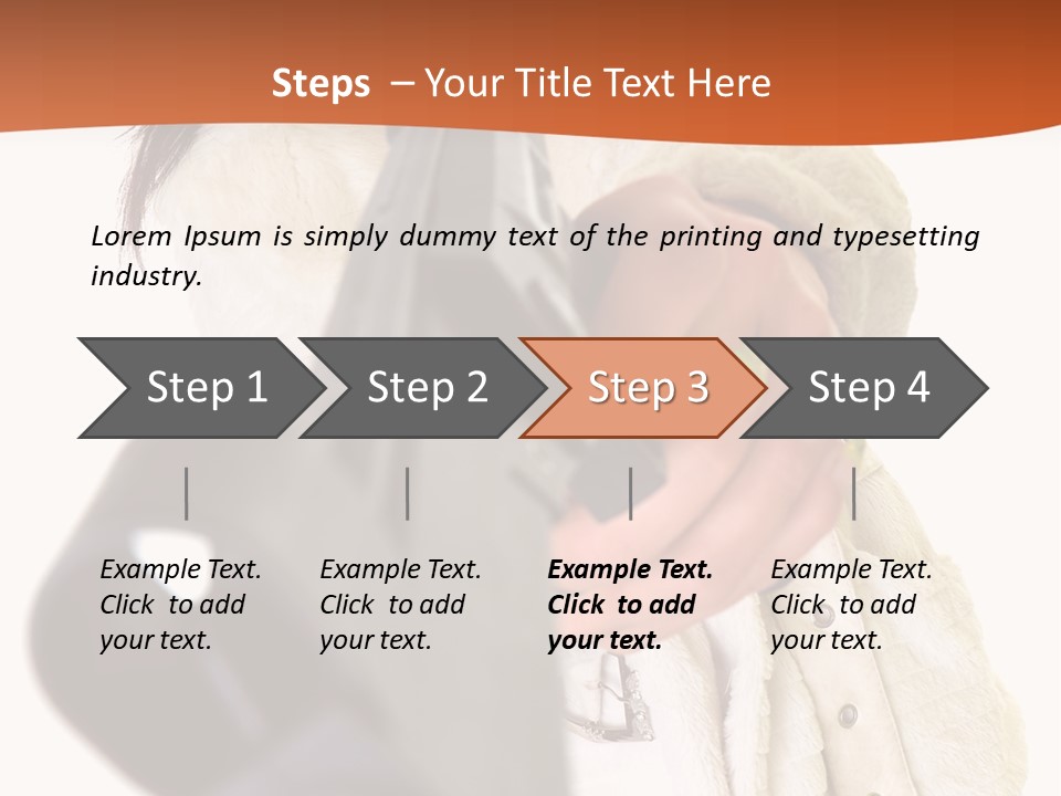 Pose Pistol Black PowerPoint Template