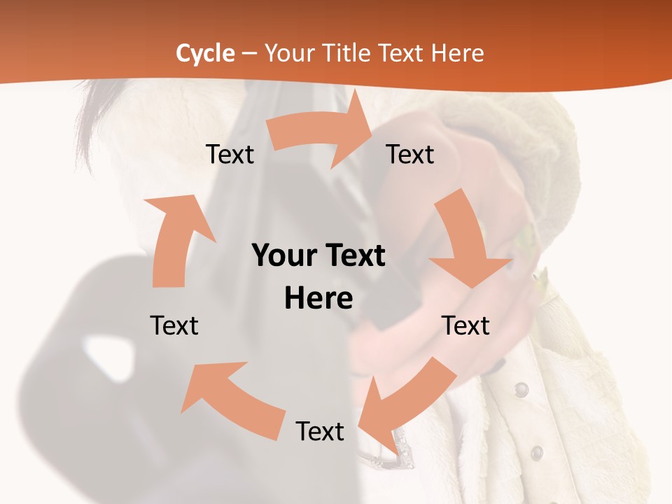 Pose Pistol Black PowerPoint Template