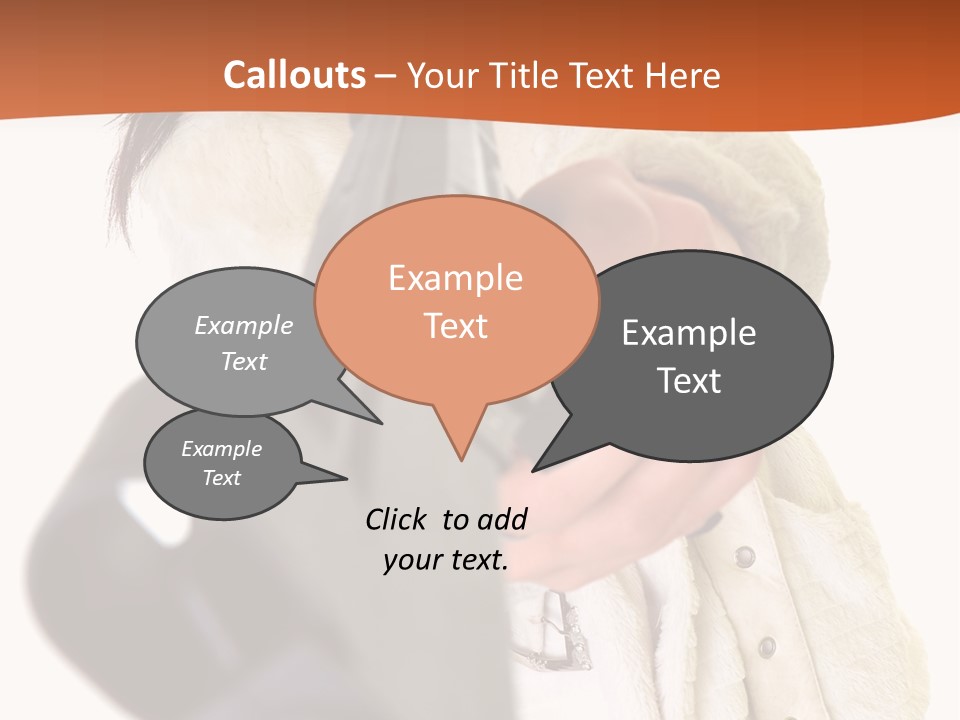 Pose Pistol Black PowerPoint Template