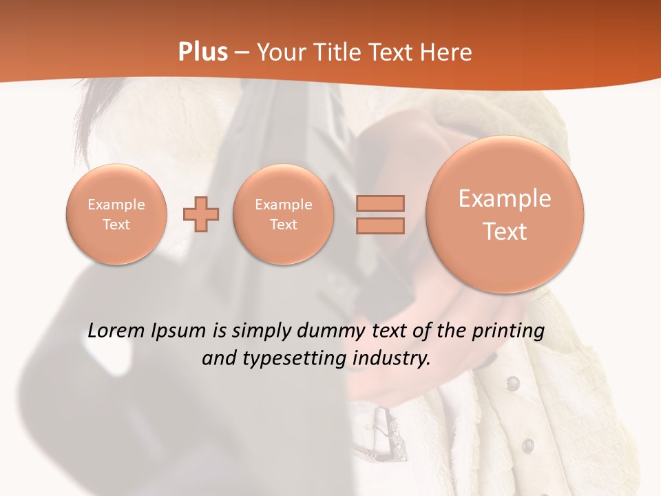 Pose Pistol Black PowerPoint Template