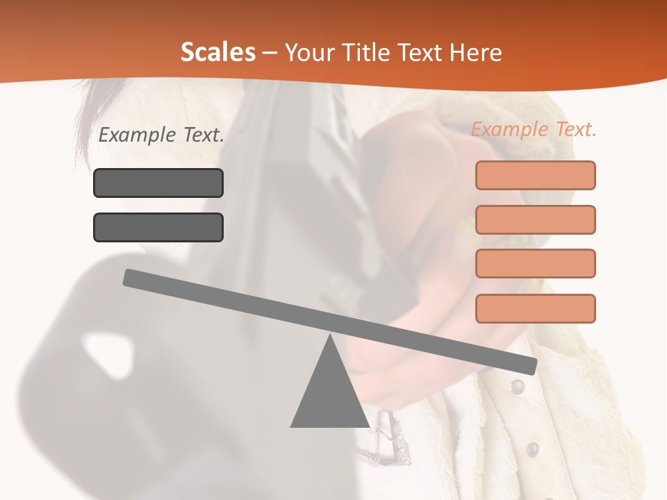 Pose Pistol Black PowerPoint Template