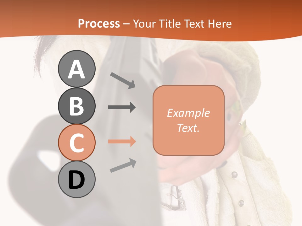 Pose Pistol Black PowerPoint Template