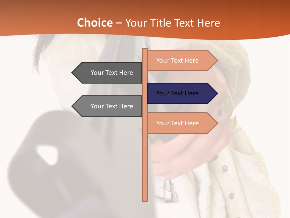 Pose Pistol Black PowerPoint Template