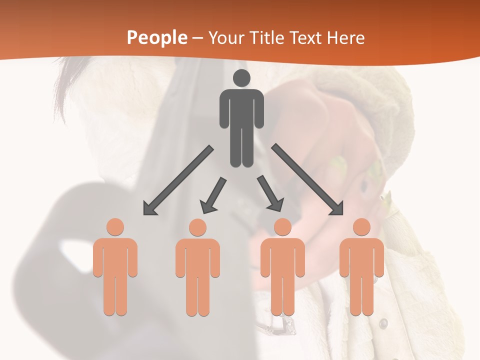 Pose Pistol Black PowerPoint Template