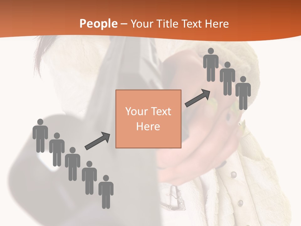 Pose Pistol Black PowerPoint Template