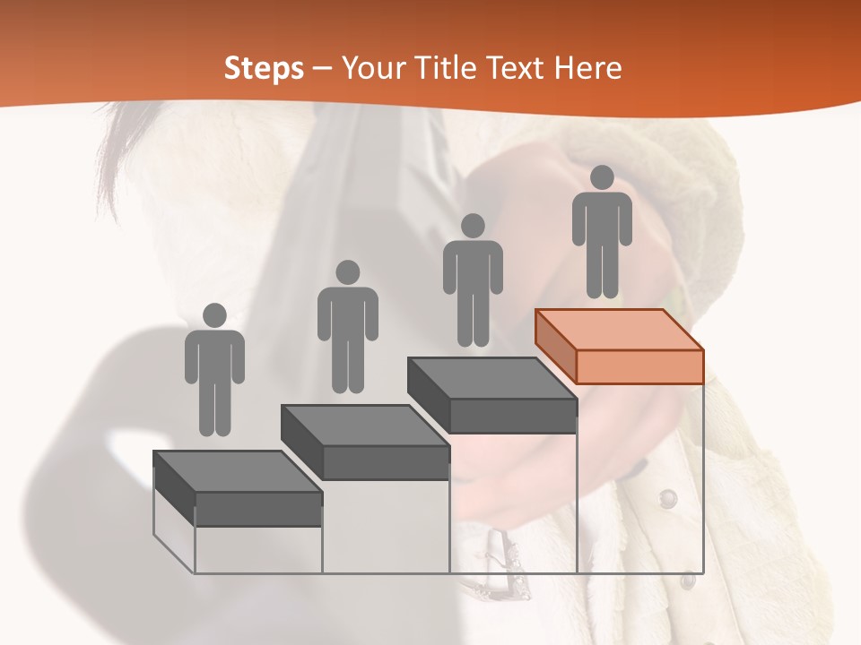 Pose Pistol Black PowerPoint Template