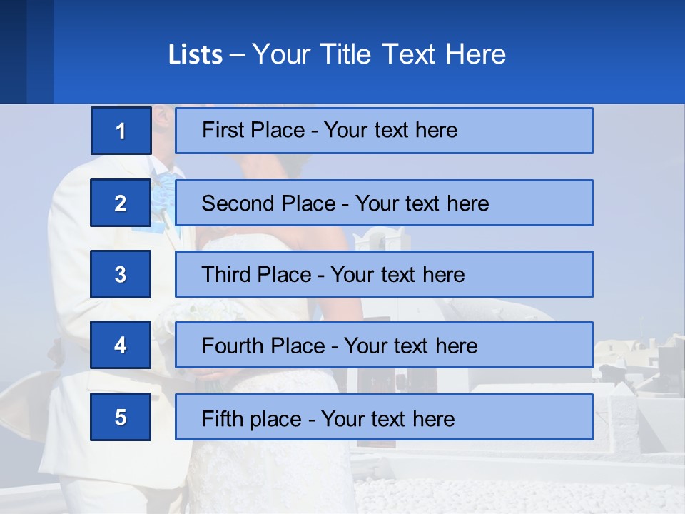 Caucasian Engagement Man PowerPoint Template