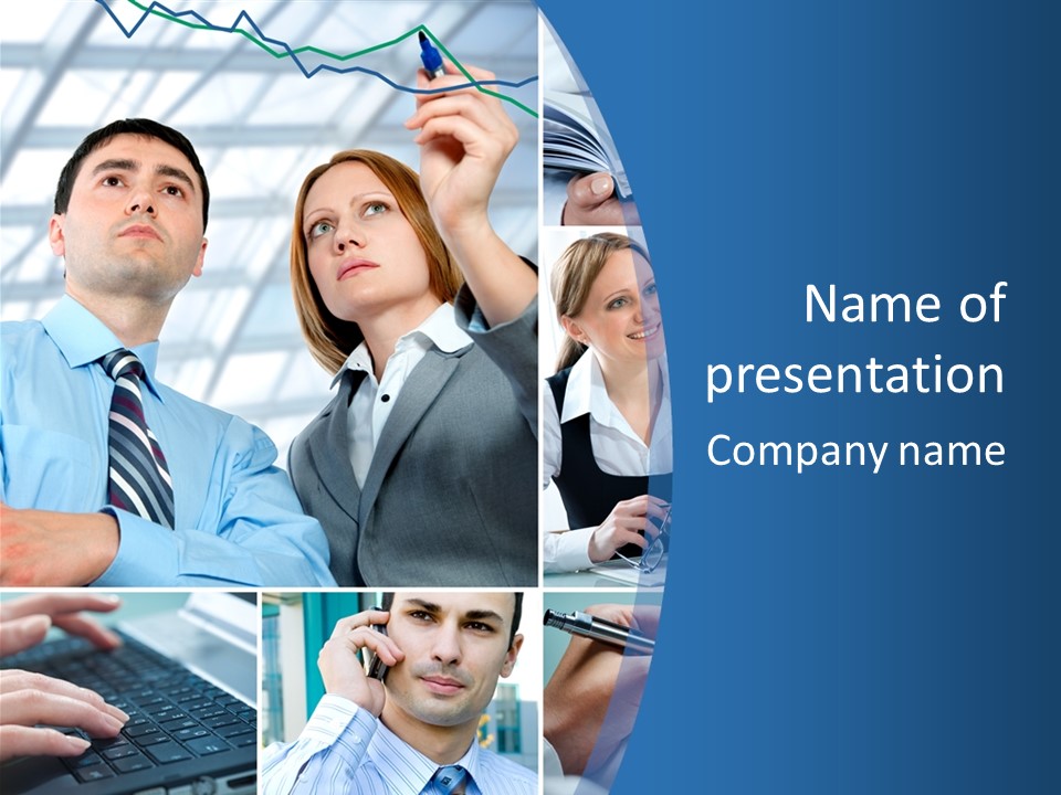 Communication Hand Business PowerPoint Template