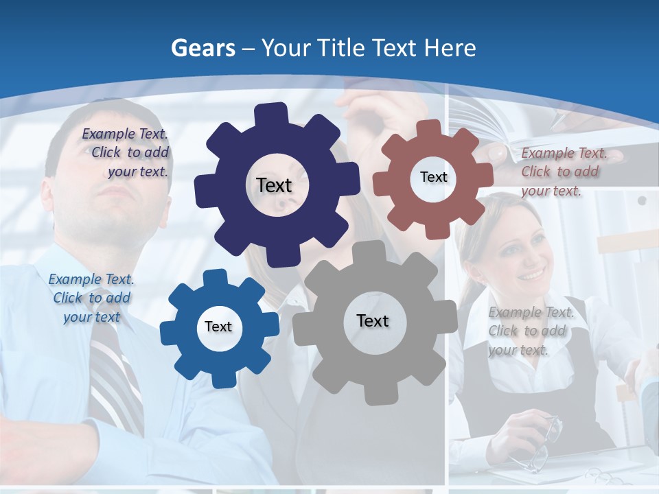 Communication Hand Business PowerPoint Template