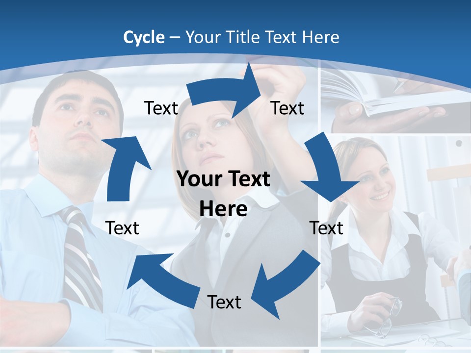 Communication Hand Business PowerPoint Template