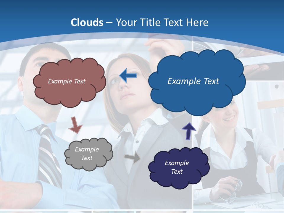 Communication Hand Business PowerPoint Template