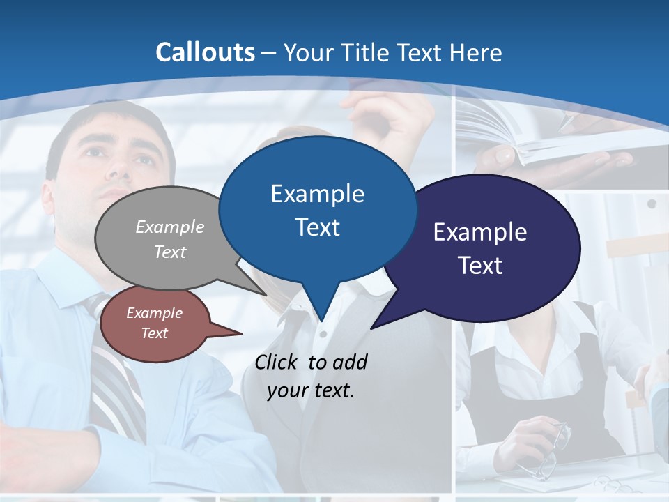 Communication Hand Business PowerPoint Template