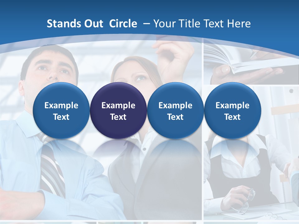 Communication Hand Business PowerPoint Template