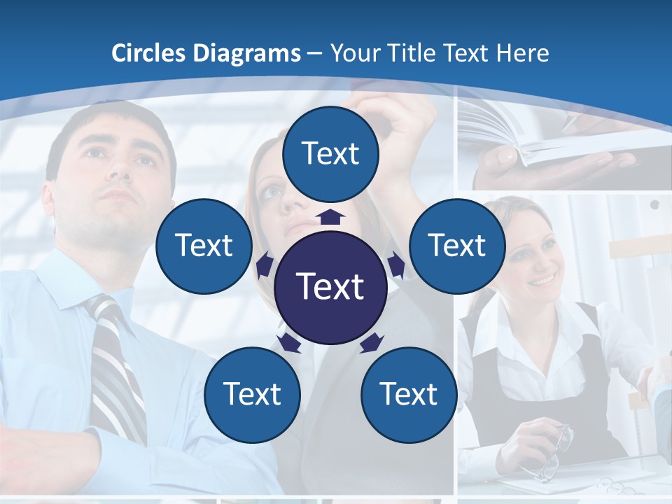 Communication Hand Business PowerPoint Template