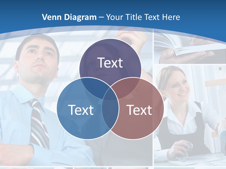 Communication Hand Business PowerPoint Template