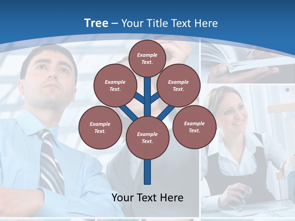 Communication Hand Business PowerPoint Template