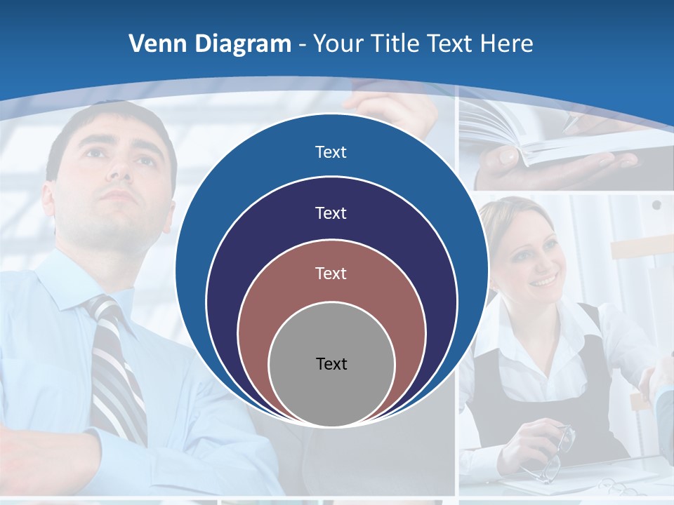 Communication Hand Business PowerPoint Template