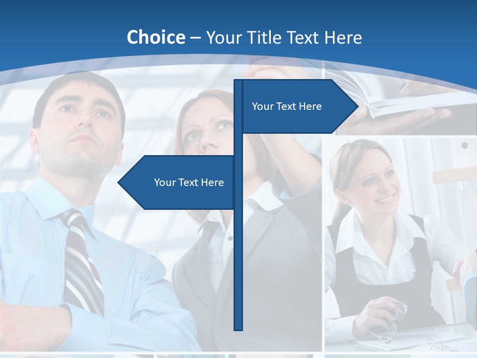 Communication Hand Business PowerPoint Template