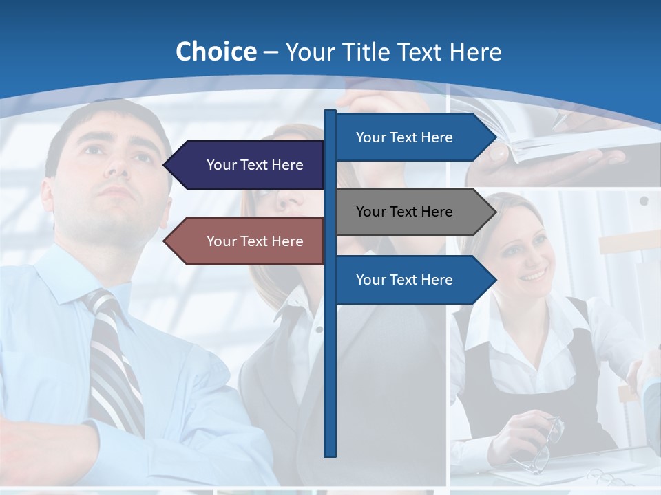 Communication Hand Business PowerPoint Template