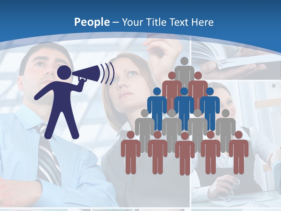 Communication Hand Business PowerPoint Template