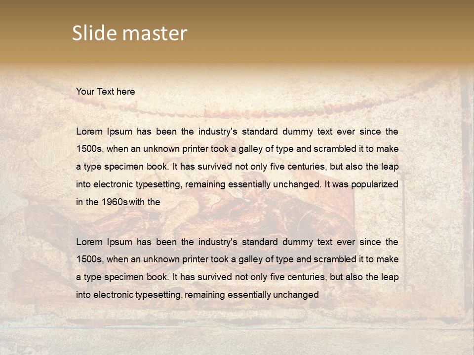 Building Vesuvius Stone PowerPoint Template