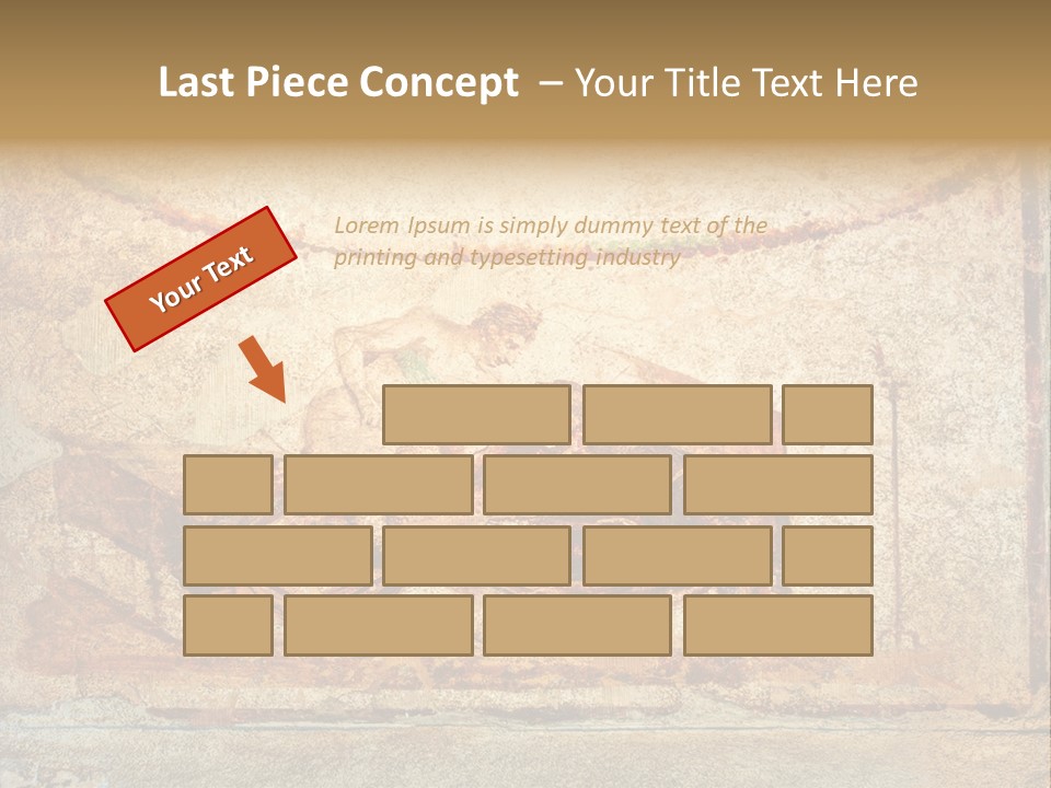 Building Vesuvius Stone PowerPoint Template