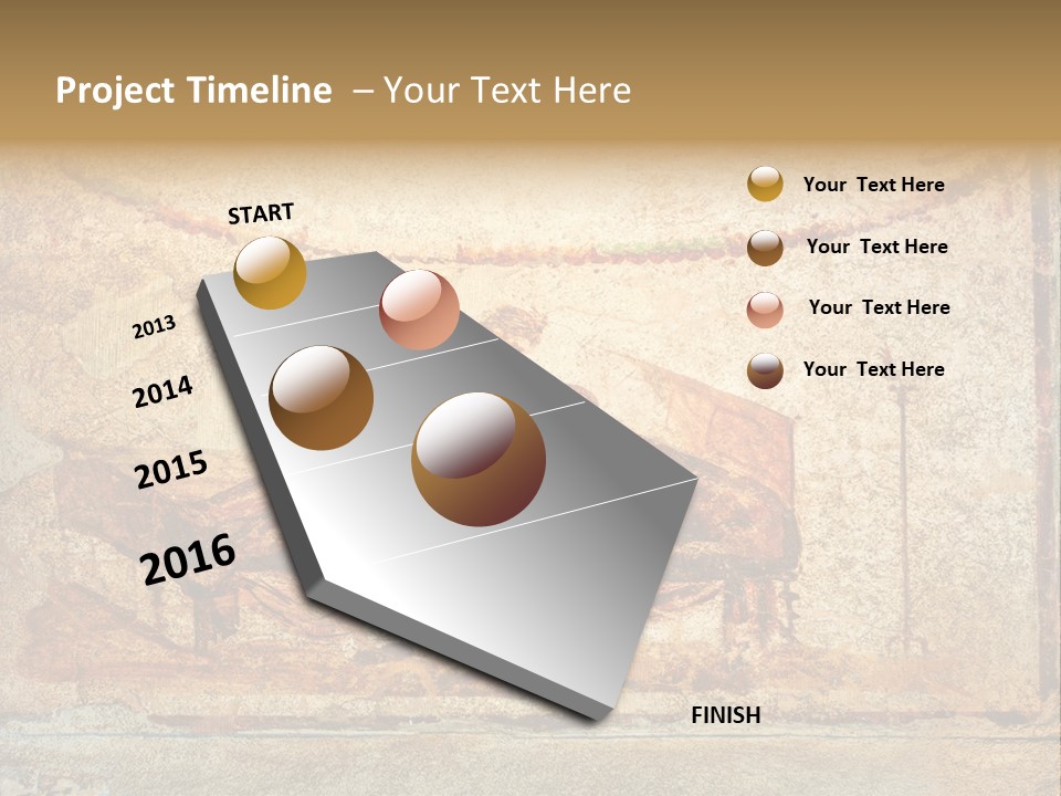 Building Vesuvius Stone PowerPoint Template
