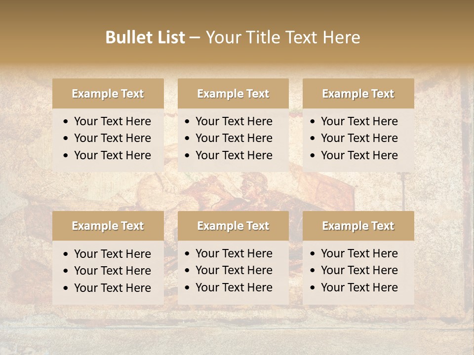 Building Vesuvius Stone PowerPoint Template