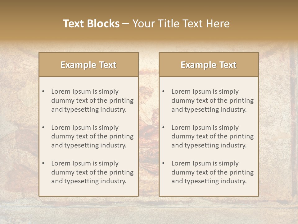 Building Vesuvius Stone PowerPoint Template