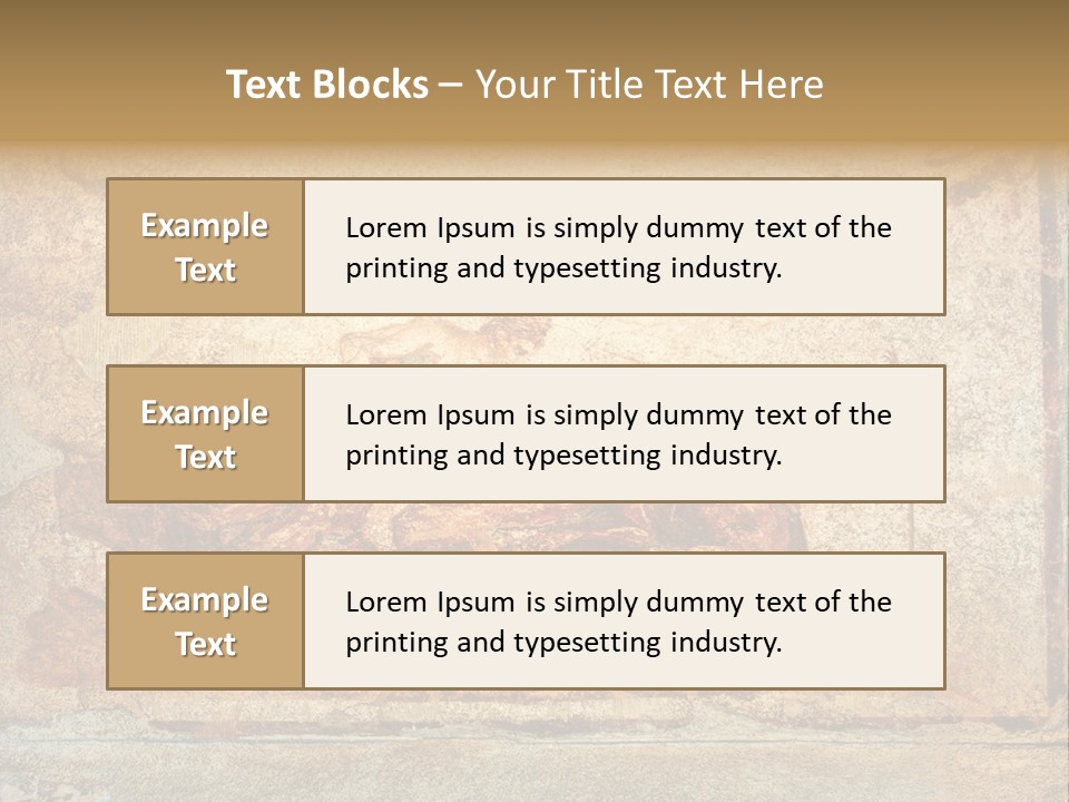Building Vesuvius Stone PowerPoint Template