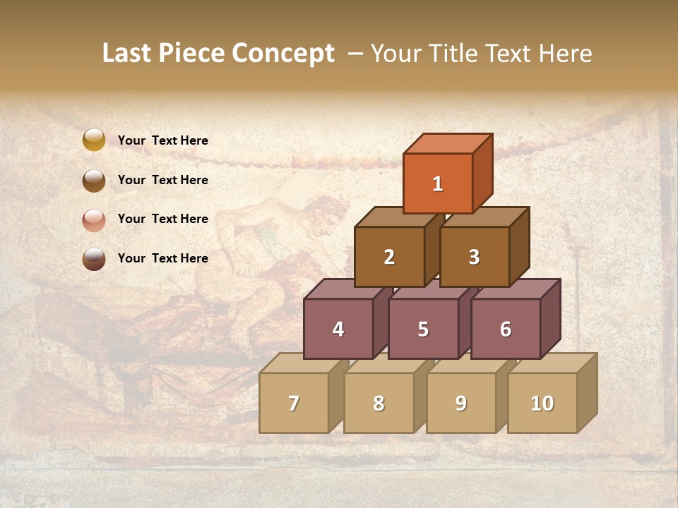 Building Vesuvius Stone PowerPoint Template